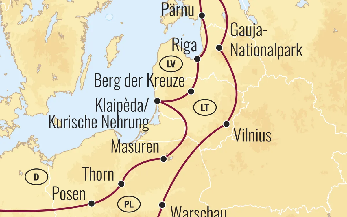 Große Baltikum Rundreise