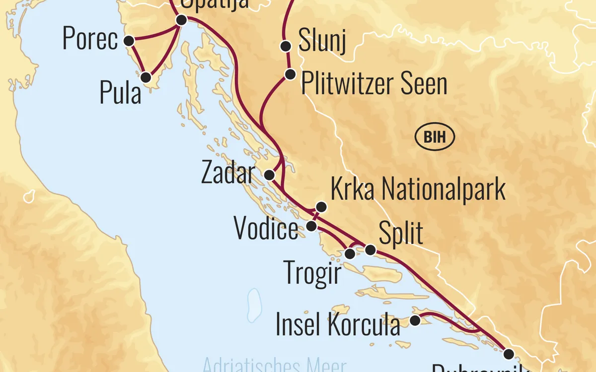 Kroatien Rundreise