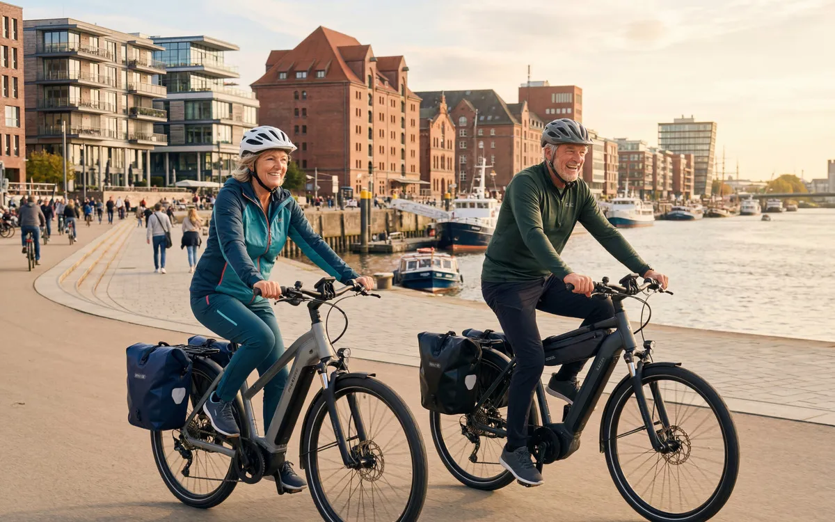 Radfahrer während der Bremen Sternradtour Deluxe Reise