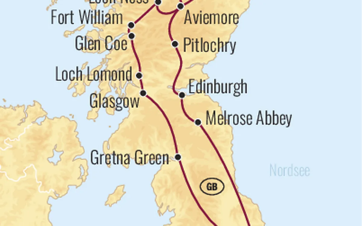 Schottland Rundreise mit Military-Tattoo