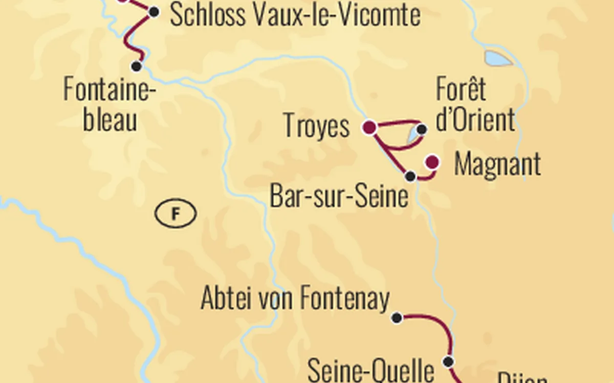 Von der Seine-Quelle zum Eiffelturm Radreise