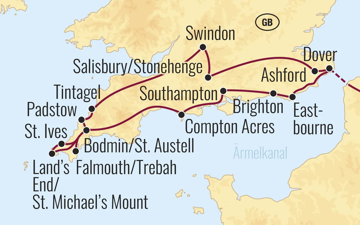 Romantisches Südengland & Cornwall
