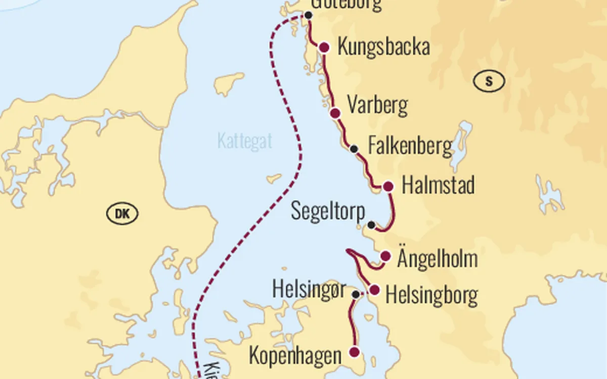 Von Kopenhagen nach Göteborg per Rad