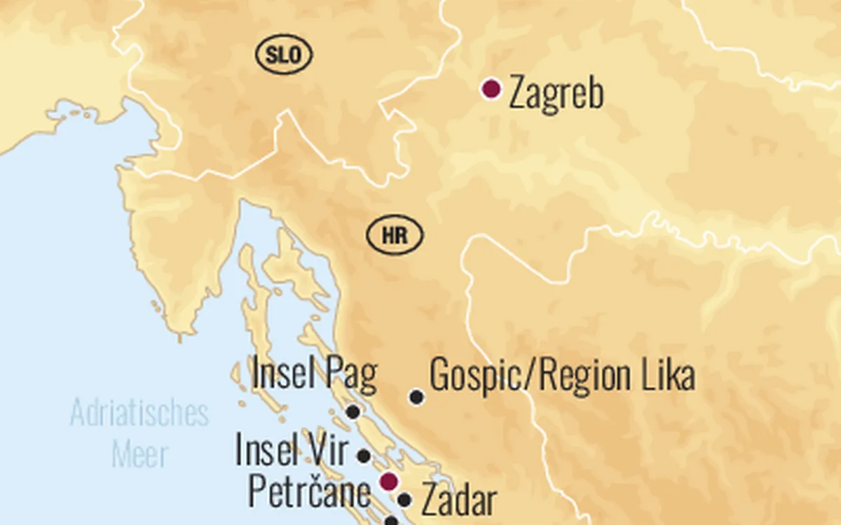 Dalmatiens Küste und Inseln per Rad